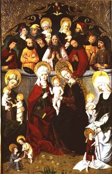 Die Familie der Jungfrau, 1497 von school of Master of the Rhine